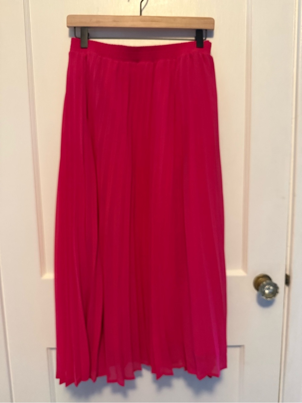 a new day Fuchsia Pleated Maxi Skirt